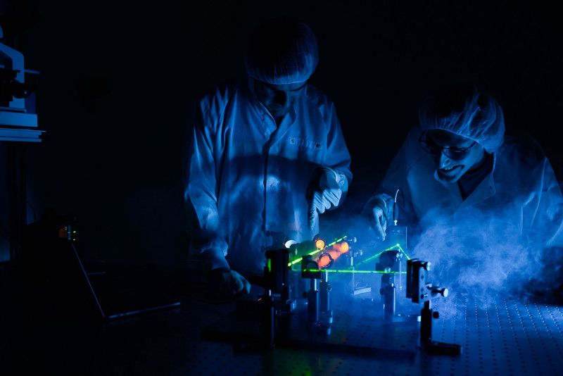 Laser lab with WiredSense detector
